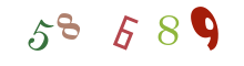 Opište číslice z obrázku.